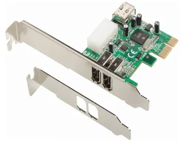 Dawicontrol PCIe x1 valdiklis – 3x FireWire 400 (DC-1394)