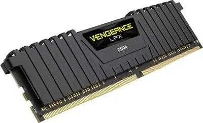 RAM CORSAIR 16GB DDR4 2666MHz 1x288 Dimm unbuffered 16-18-18-35 Vengeance LPX Juodas Heat Spreader 1,2V XMP2.0