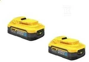 DeWalt 2 baterijų komplektas PowerStack 18V Li-Ion 1,7Ah DeWALT [DCBP034E2-XJ]
