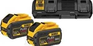 Dewalt DCB132 rinkinkys: 2x9,0 Ah akumuliatoriai + įkroviklis