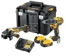DEWALT įrankių rinkinys DCK2020P2T (DCD791 + DCG405), 18V, 2x5.0Ah, TSTAK lagaminas