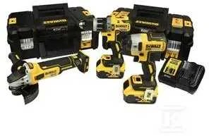 DEWALT DCK384P2T 18 V kombinuotas elektrinių įrankių rinkinys