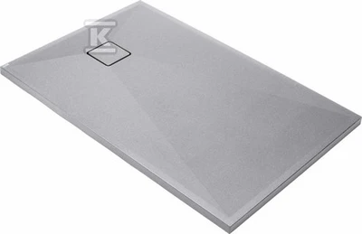 Stačiakampis granitinis dušo padėklas Deante Correo, Metallic pilkas, 140x90 cm