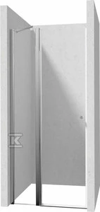 Varstomos dušo durys Deante Kerria plus, 90 cm, Chrome