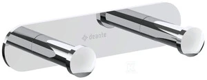 Deante Jasmin rankšluosčių kabykla su 2 kabliukais, ADJ_012L, Chrome