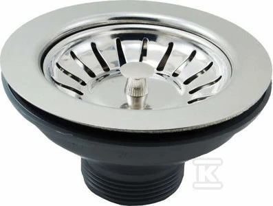 Syfon Deante KIELICH Z SITKIEM 3,5'' DO OSP. DO ZLEW. GRANITOWYCH - XZL00SC00