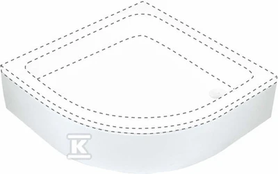 Apdaila pusapvaliam dušo padėklui Deante Plus II (90 cm)