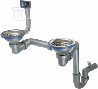 Sifonas plieninėms plautuvėms Deante ZXY_9956, Steel