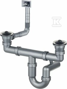 Sifonas plieninėms plautuvėms Deante ZXY_9922, Steel