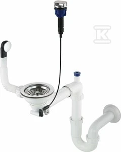 Sifonas granitinėms plautuvėms Deante Space-Saver ZXY_9972, Steel