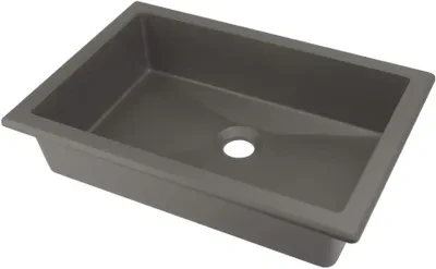 Granitinis praustuvas Deante Correo CQR_TU5U, Antracitas metalas