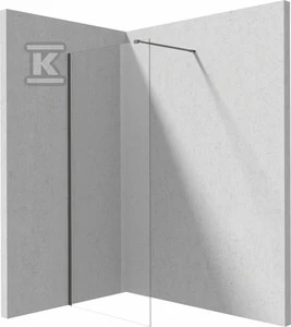 Walk-in dušo sienelė Deante Prizma, Titanium, 80x195 cm