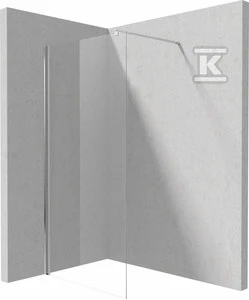 Walk-in dušo sienelė Deante Kerria Plus, 100 cm, Chrome