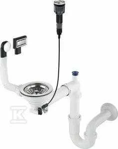 Sifonas granitinėms plautuvėms Deante Space-Saver ZXY_9982, Steel