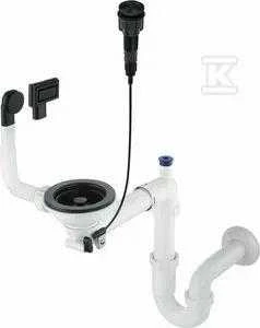 Sifonas granitinėms plautuvėms Deante Space-Saver ZXY_N982, Nero
