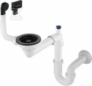 Sifonas granitinėms plautuvėms Deante Space-Saver ZXY_N949, Nero