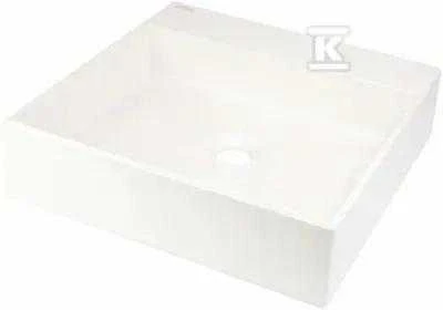 Graninis praustuvas Deante Correo 40x40 cm, CQR_AU4S, Alabaster