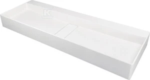 Granito projektai Deante Blur, 100x40 cm, CQB_AU1S, Alabastras