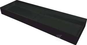 Granitinis praustuvas Deante Blur, 120x40 cm, CQB_NU2S, Nero