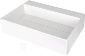 Granitinis praustuvas Deante Correo, 60x40 cm, CQR_AU6M, Alabaster