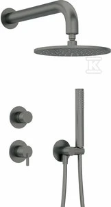 Potinkinis dušo komplektas Deante Silia NQS_D9YK, Titanium