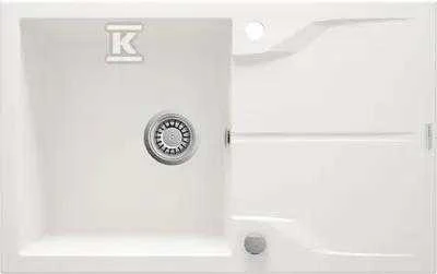 Deante granitinė virtuvinė plautuvė Deante Andante Flush, ZQN_A11F, Alabaster