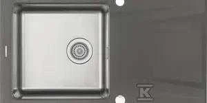 Granito-plieno plautuvė Deante Prime, ZSR_T113, Antracito metalas