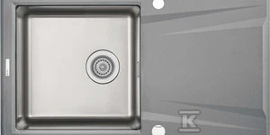 Granito-plieno plautuvė Deante Prime, ZSR_S113, Metallic pilkas