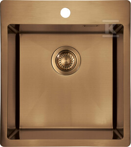 Virtuvinė plautuvė Deante Olfato Precious, ZPO_C10A, Brushed bronze