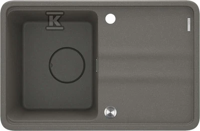 Granitinė virtuvinė plautuvė Deante Momi, ZKM_T11A, Anthracite metallic