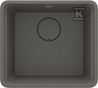 Granitinė virtuvinė plautuvė Deante Momi, ZKM_T10A, Anthracite metallic