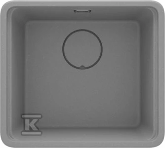 Granitinė virtuvinė plautuvė Deante Momi, ZKM_S10A, Metallic pilkas