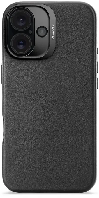 Decoded Leather Backcover with MagSafe Apple iPhone 16 - dėklas telefonui juodos spalvos