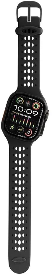 Decoded Decoded Silicone Ares O Band - silikonowy dirželis do Apple Watch 44/46/49 mm (juodas)