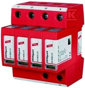 Dehn viršįtampio iškroviklis DEHNGUARD M TNS 275 4 polių 230 V kintamosios srovės tinklui 952400