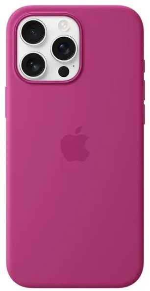 Apple iPhone 16 Pro Max Silikoninis dėklas with MagSafe - Fuchsia
