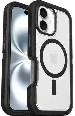 Dėklas Otterbox OB DEFND XTCLEAR APPLE IPHONE16/DARK SIDE - CLEAR/Juodas