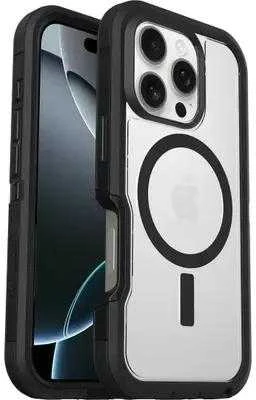 Dėklas Otterbox OB DEFND XTCLEAR APPLE IPHONE16/PRO DARKSIDE-CLEAR/Juodas