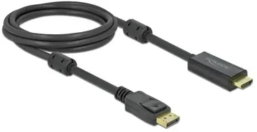 DLC DeLOCK 85956 vaizdo kabelio adapteris 2 m HDMI A tipo (standartinis) DisplayPort Juoda