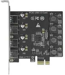 Delock PCI Express x1 Karte zu 4 x extern USB Typ-A Buchse USB 5 Gbps