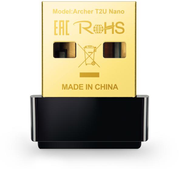ADAPTERIS WLAN USB TP-LINK ARCHER T2U NANO aprašymas - Prekės nuotrauka