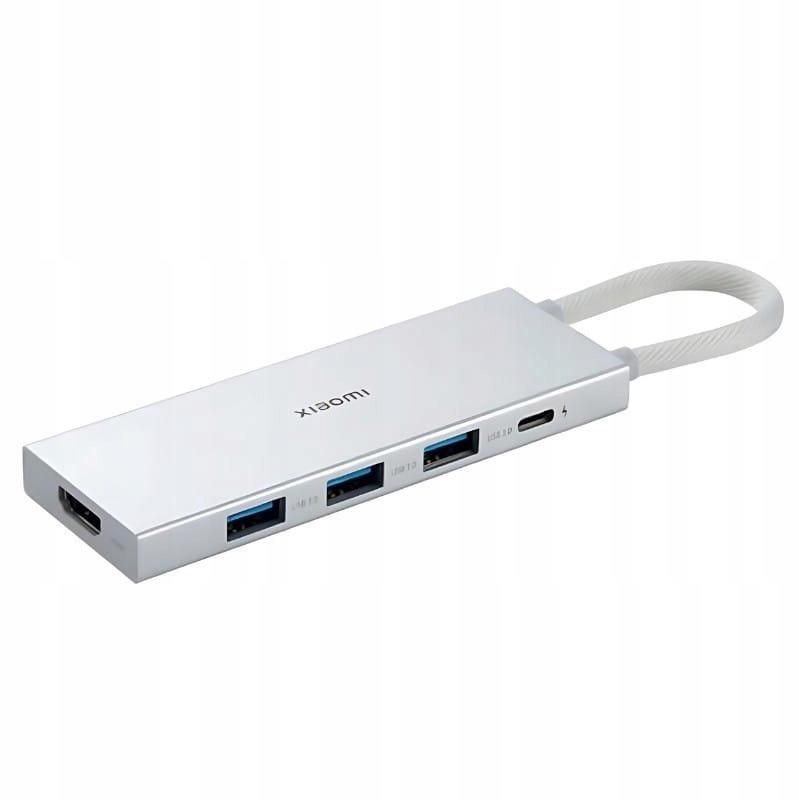 Xiaomi USB Hub 5-in-1 Type-C HDMI Hub USB 3.0 Palaikymas 4K PD3.0 aprašymas - Prekės nuotrauka