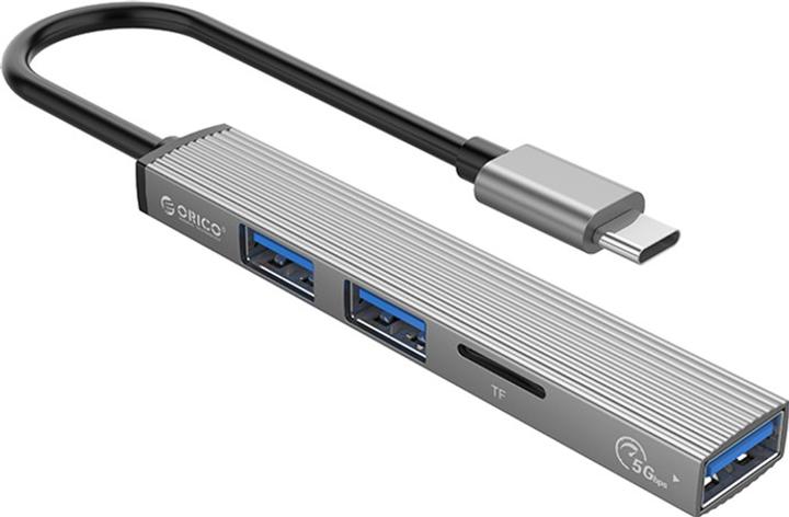 orico-hub-usb-c-3xport-usb-a-microsd-kortinlukija
