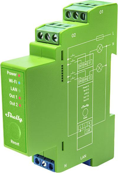 Shelly „Pro Dimmer“ 2 val. aprašymas - Prekės nuotrauka