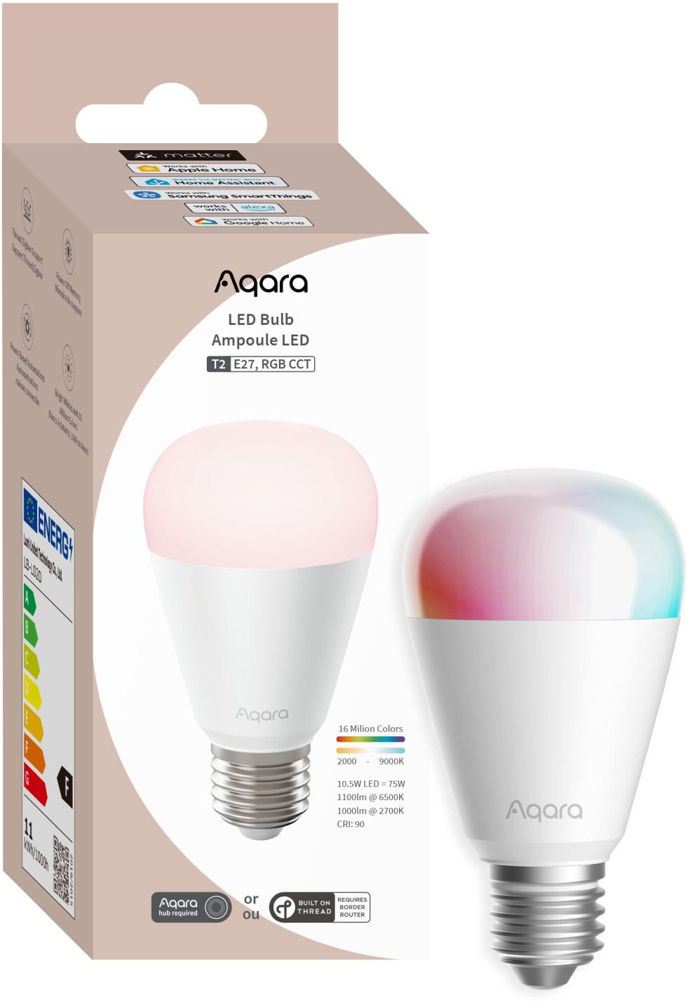 LED lemputė Aqara LED lemputė T2 RGB CCT E27 aprašymas - Prekės nuotrauka