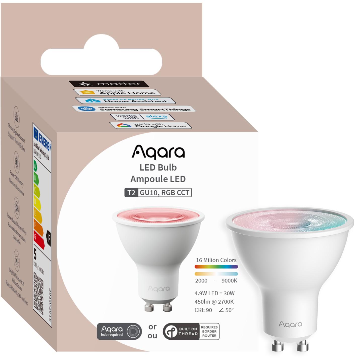 LED lemputė Aqara LED lemputė T2 RGB CCT GU10 aprašymas - Prekės nuotrauka
