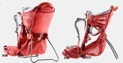 Deuter Kid Comfort Active SL nešynę kūdikiams skirtas poliamidinis raudonas