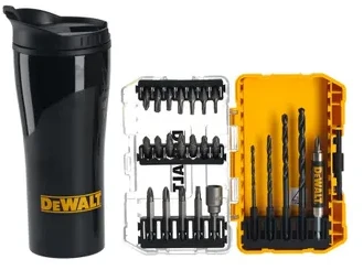 Dewalt grąžtų, sukimo antgalių ir terminio puodelio rinkinys DT70707, 26 vnt.