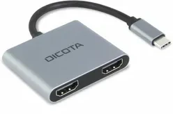 Dokų Stotis - DICOTA D32063 4-in-1 USB-C 4K HDMI Sidabrinė