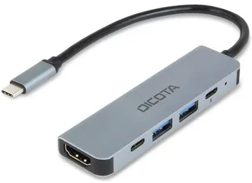 Dicota USB-C 5 viename vaizdo šakotuvas 4K PD 100W